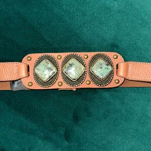 BEBE - TURQUOISE STONE ACCENT BELT